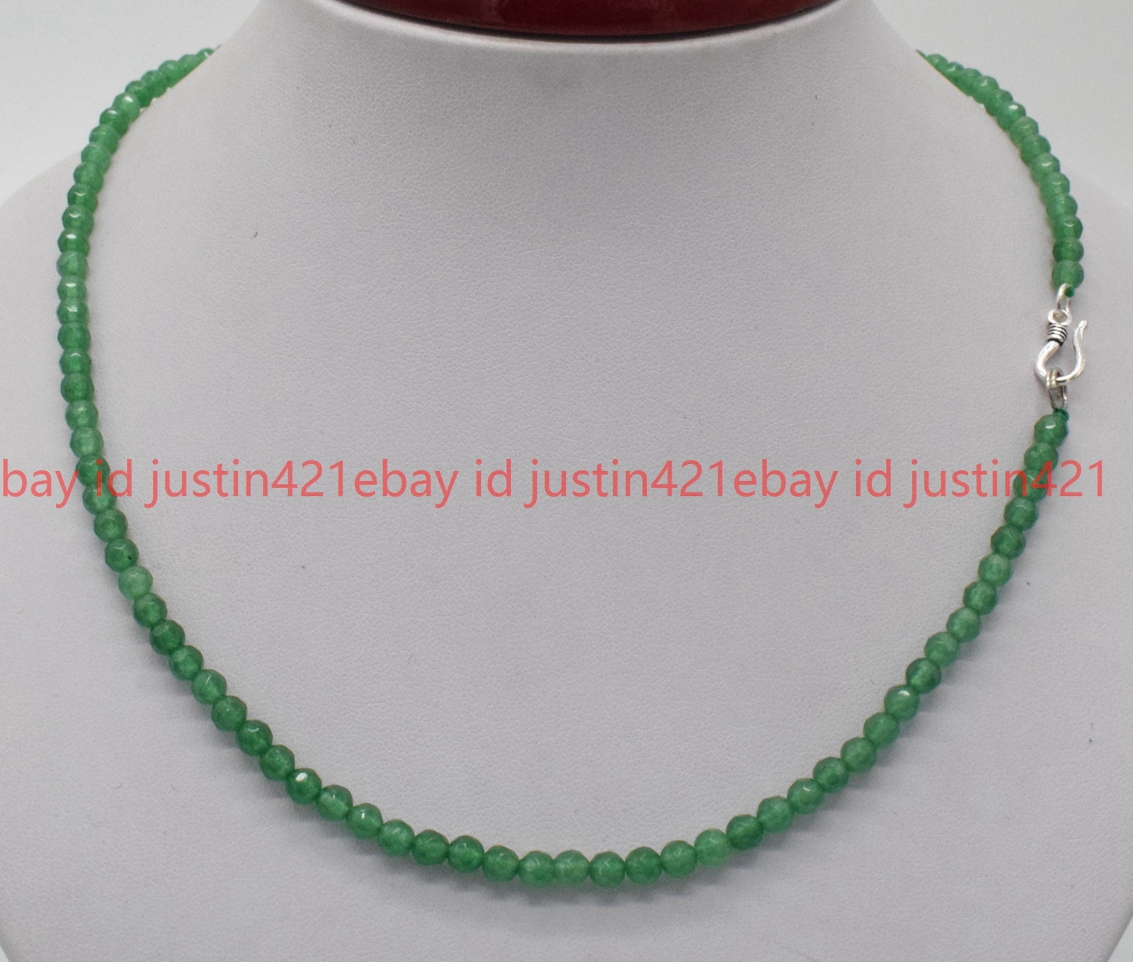 Lots 4mm Faceted Multiple Round Gems Beads Necklace 16-28” Silver Clasp AAA