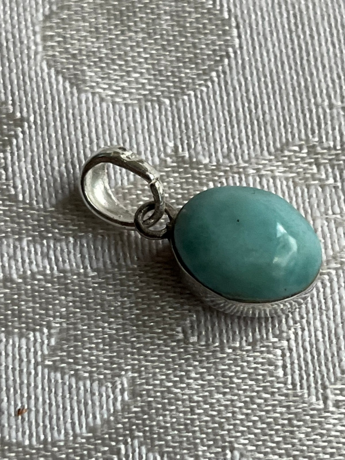 925 Sterling Silver Reversible Pendant Double-sided Bezel Set Blue Green & Pink