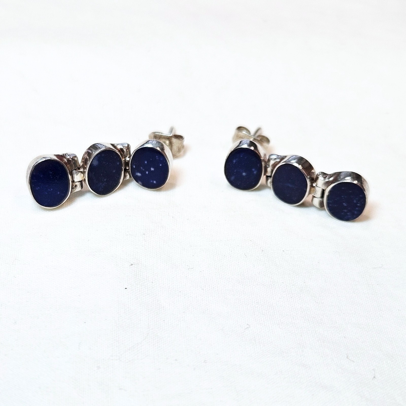 Cristina Sagredo 950 Silver & Chilean Lapis Lazuli Necklace & Earring Set