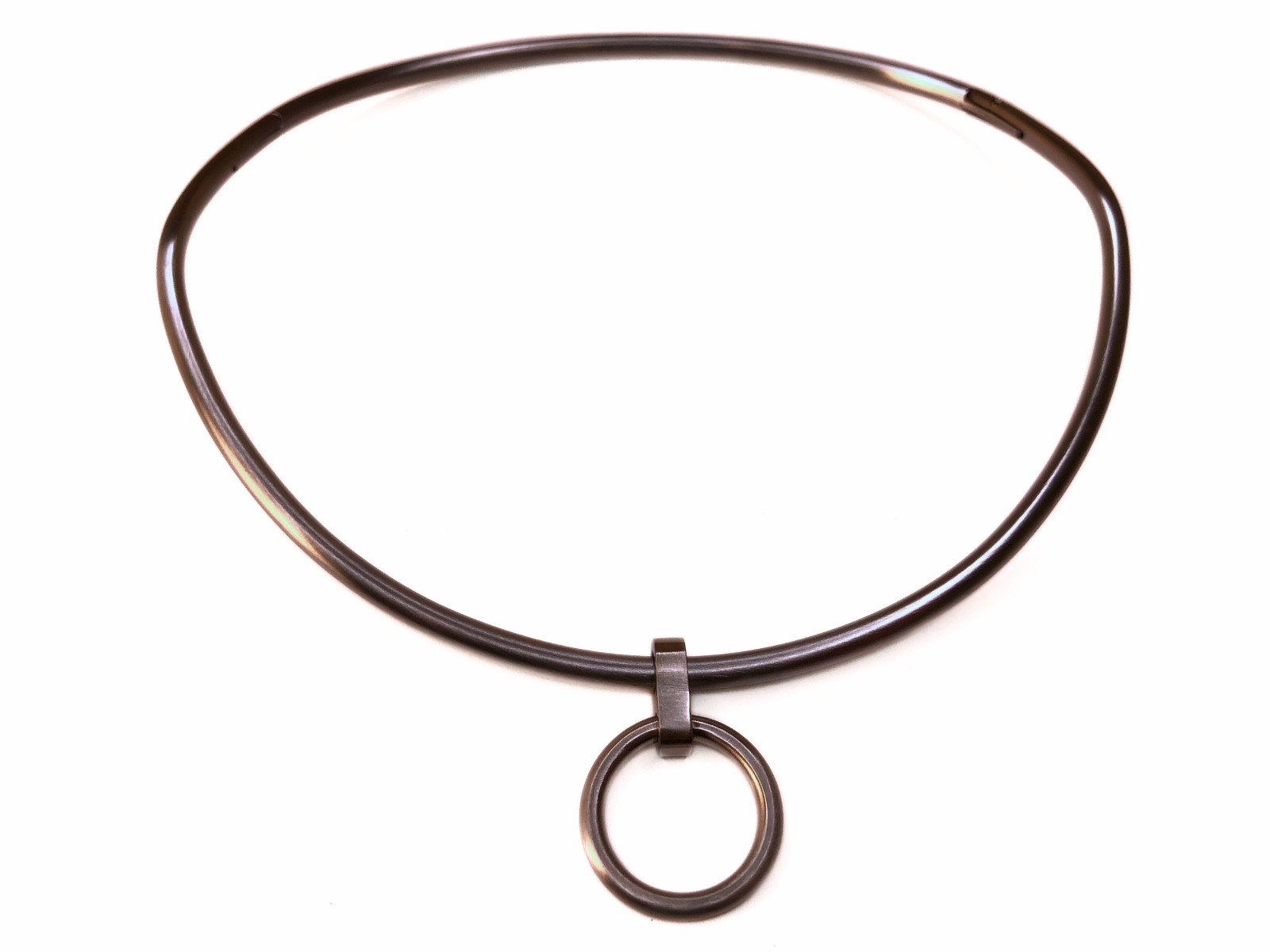 Ultra Petite 4mm Satin Curved Eternity Collar