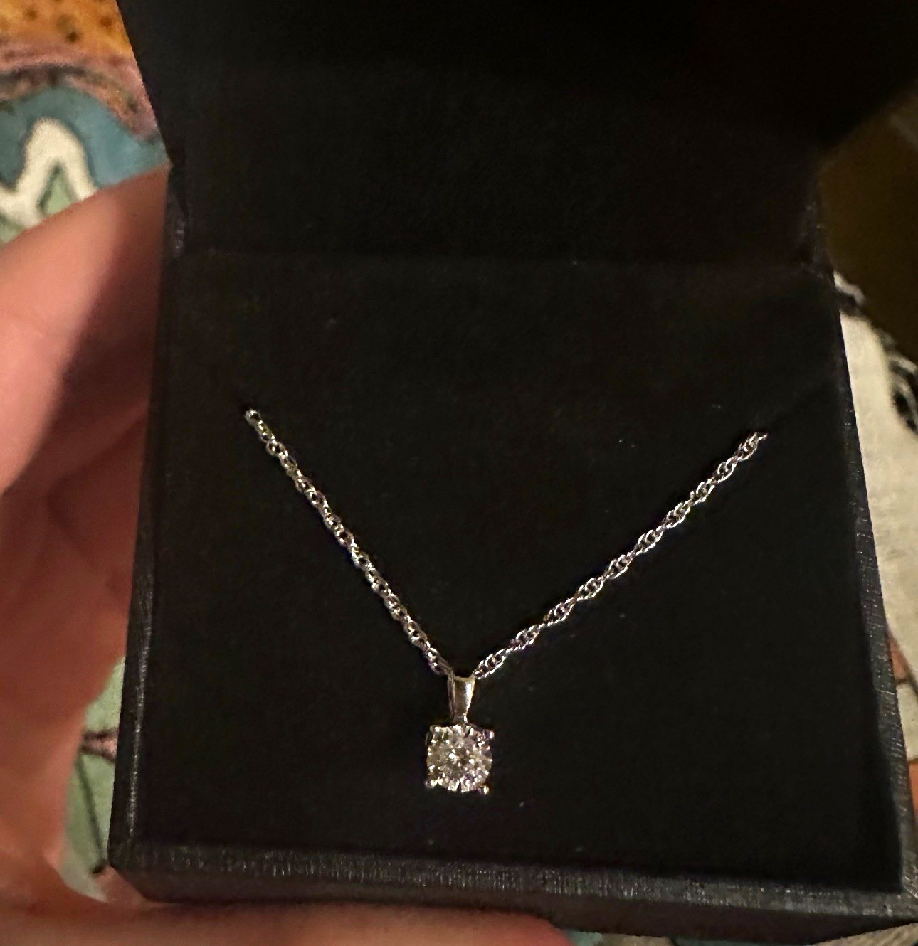 Kay Jewelers 1/3 ctw Round Diamond Solitaire Pendant Necklace 18 in .925 SS