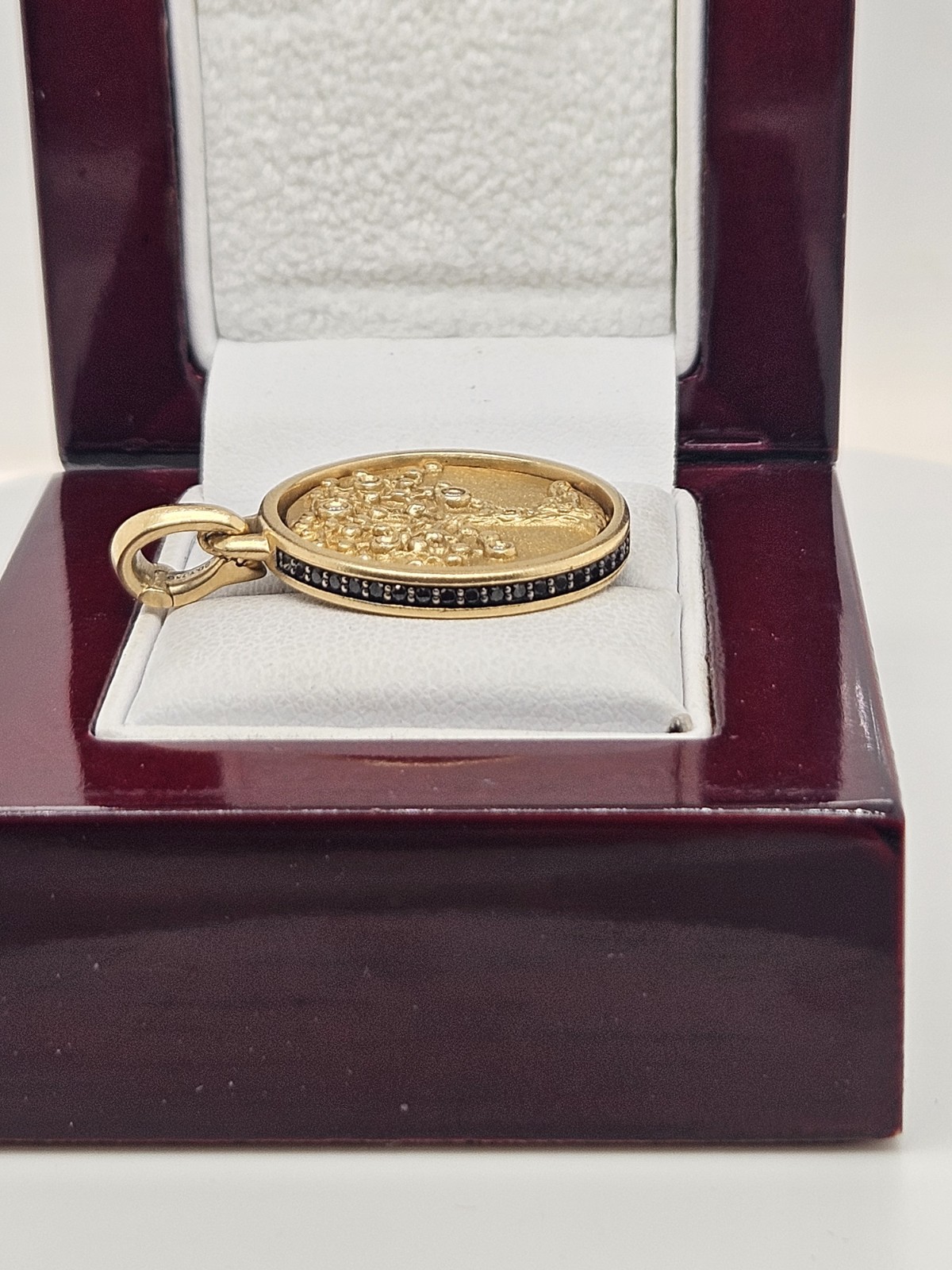David Yurman 18k Yellow Gold Life & Death Duality Amulet Diamonds