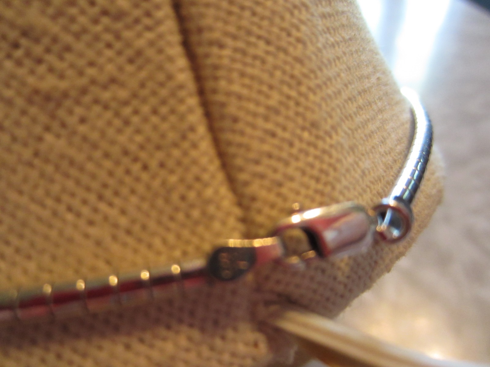 NWOT women’s GORGEOUS 11 grams hallmarked 925 thick choker lobster clasp