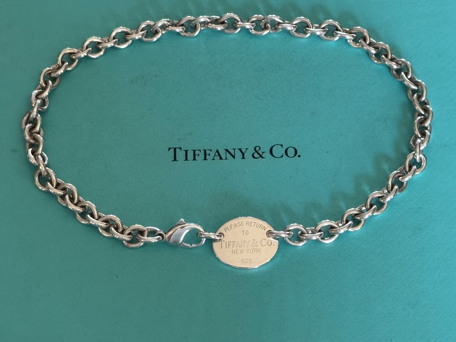 Tiffany & Co. Return To Choker Necklace Sterling Silver 925 15 1/2″ Necklace