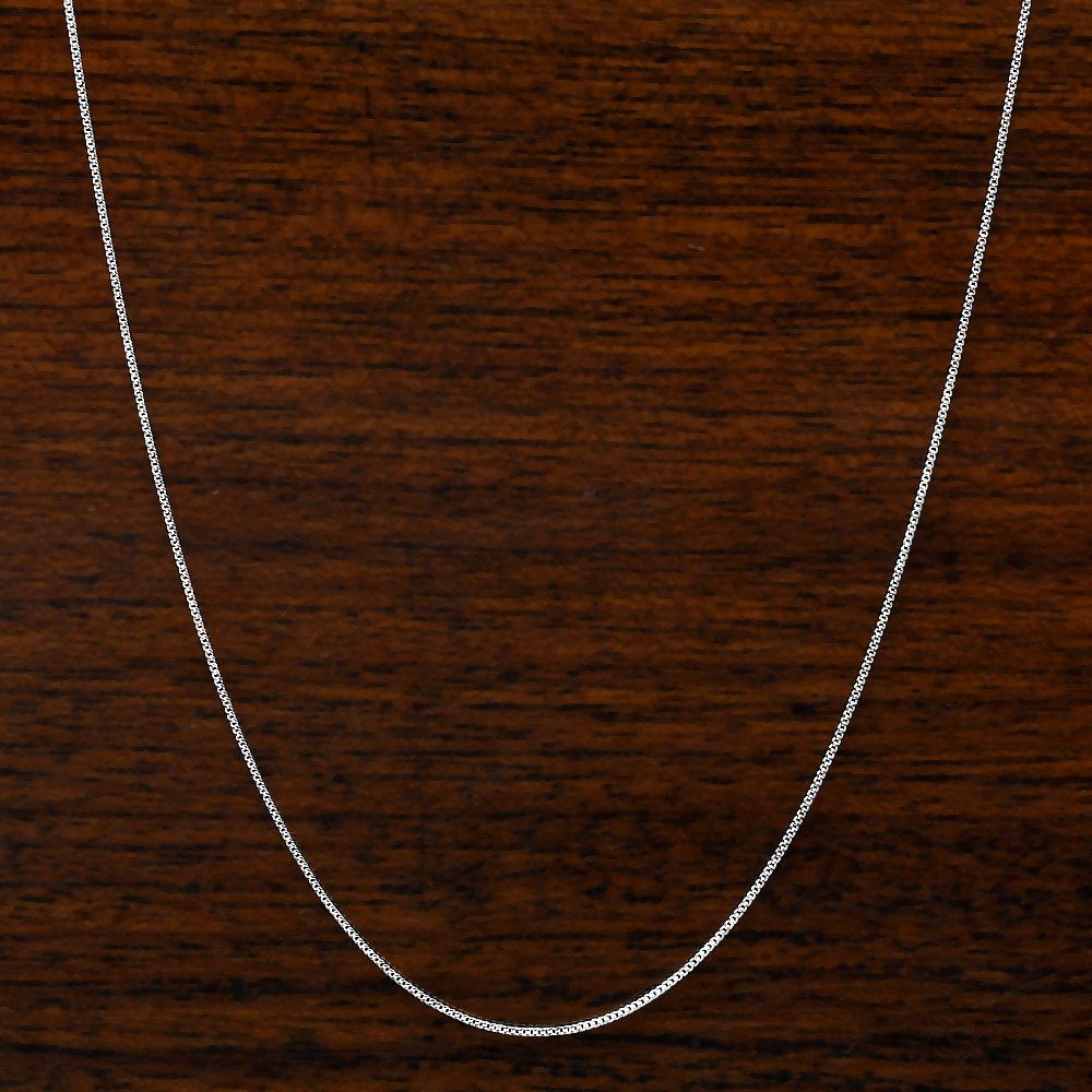 18″ Sterling Silver Curb Chain Necklace for Men & Women -Classic & Shiny DGC1017