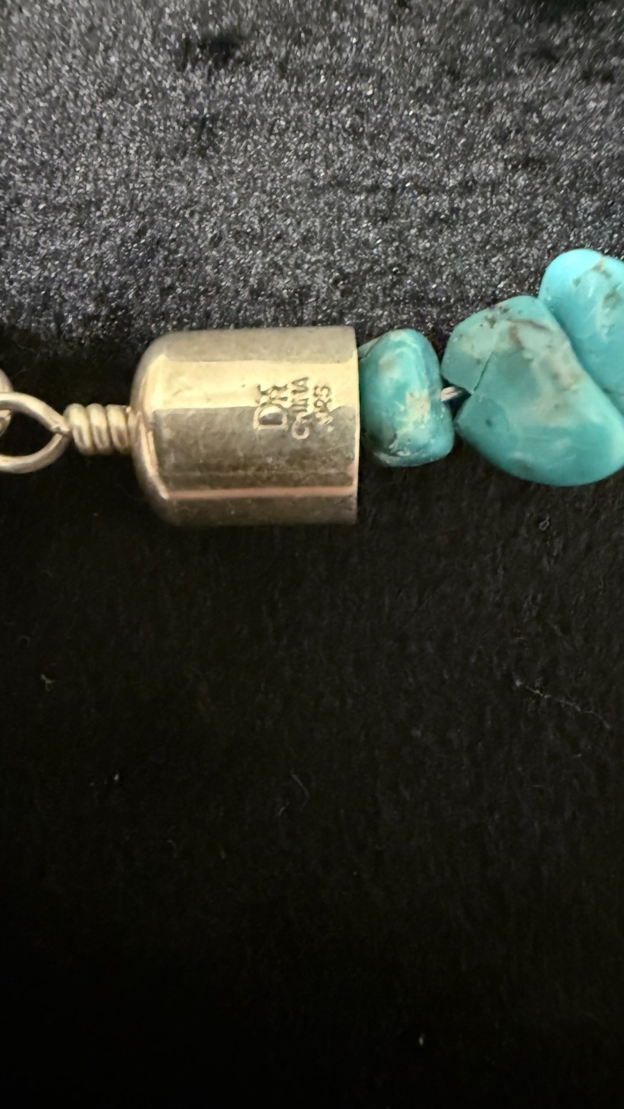 Jay King DTR Desert Rose Turquoise Nuggets Amber 22.5″ Necklace Signed Southwest