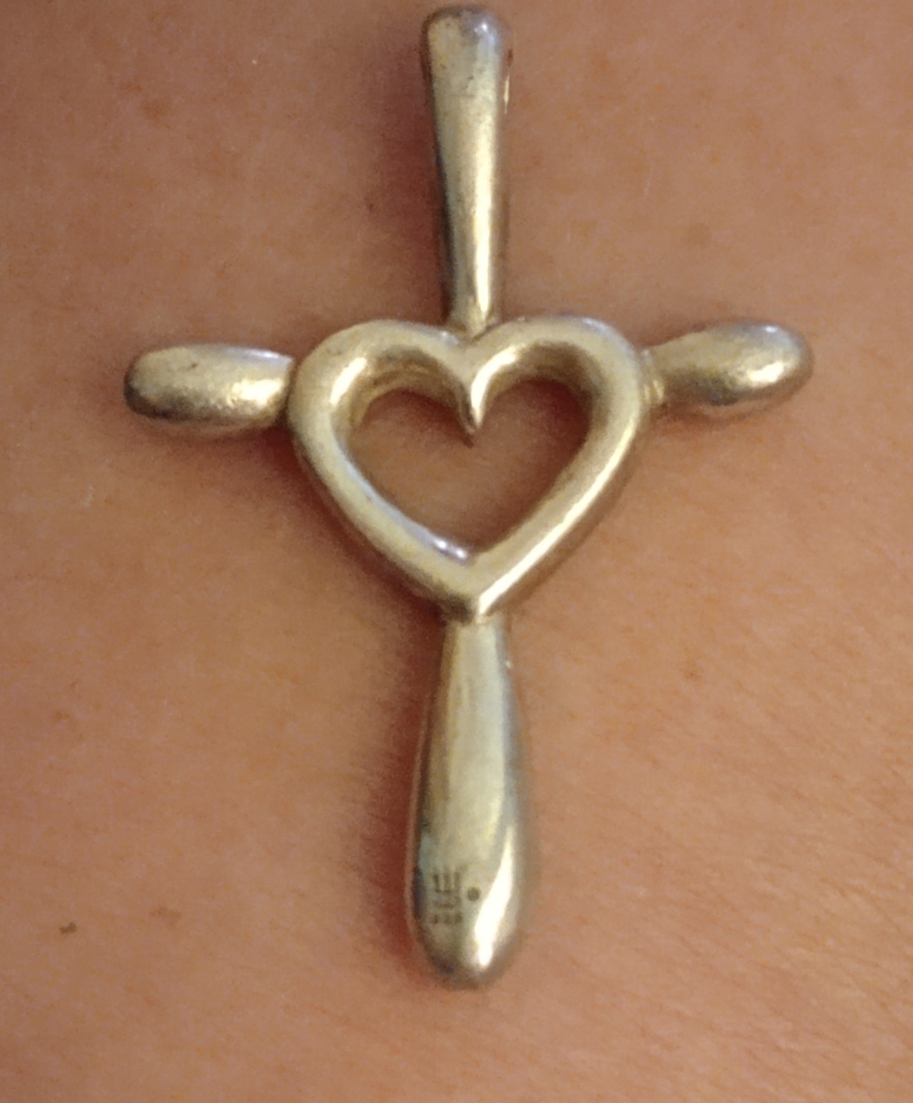 James Avery Sterling Silver Eternal Love Heart Cross Pendant Retired Artisan Grp