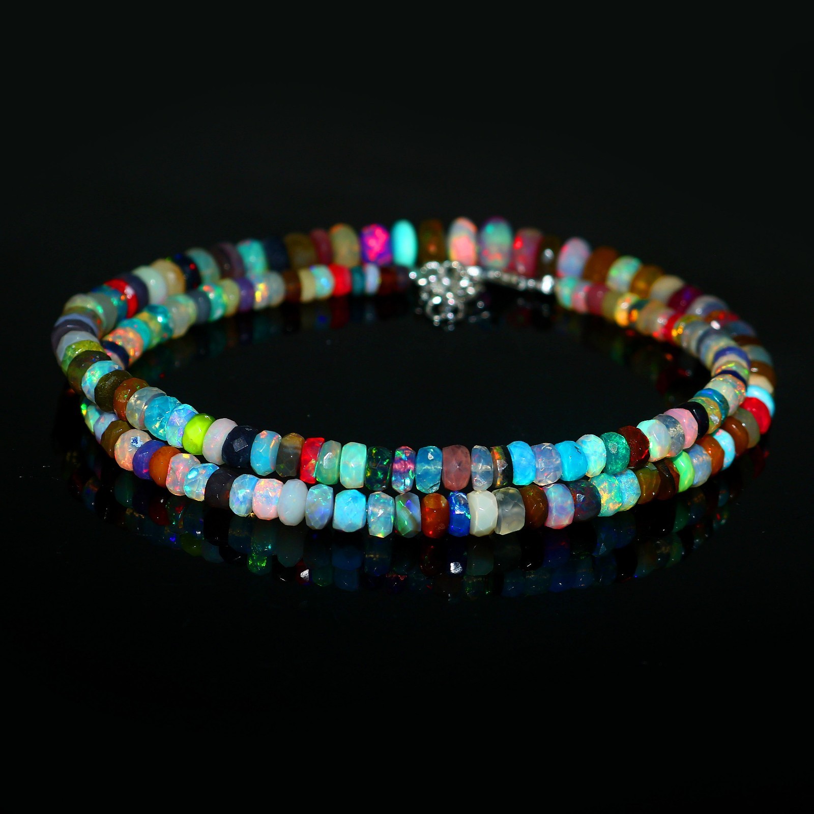 Gemstone Opal Beads Multi-Color Opal Rondelle Opal beadsGift For Sister