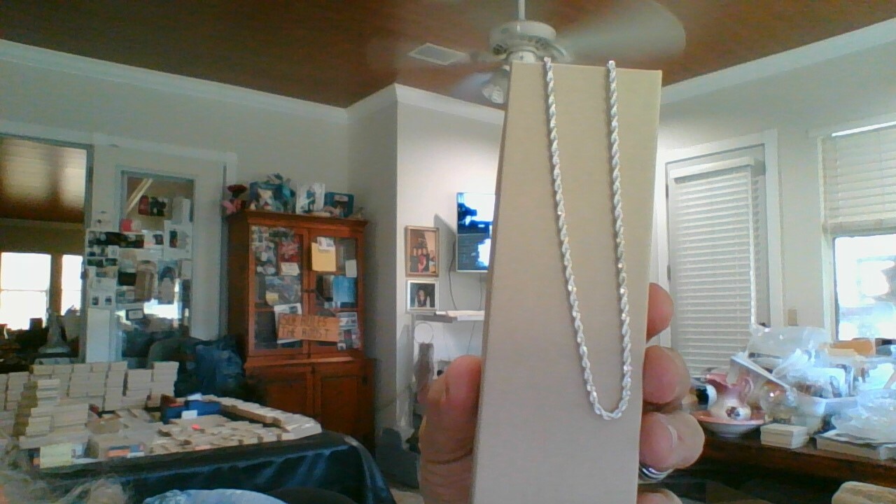 .925 Stamped Italian Sterling Silver Singapore Chain Necklace