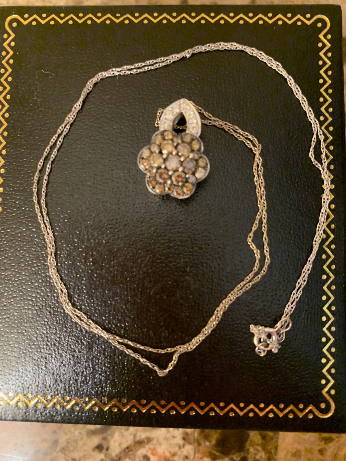 Le Vian 14K White Gold 0.89ct TW Chocolate & Vanilla Diamonds Necklace