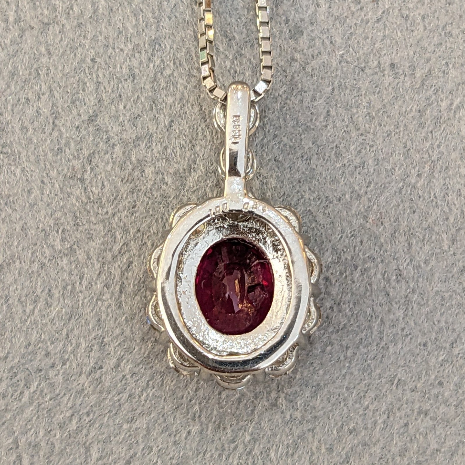 GIA Burma Ruby and Diamond Pendant Necklace in Platinum – HM2796SZ