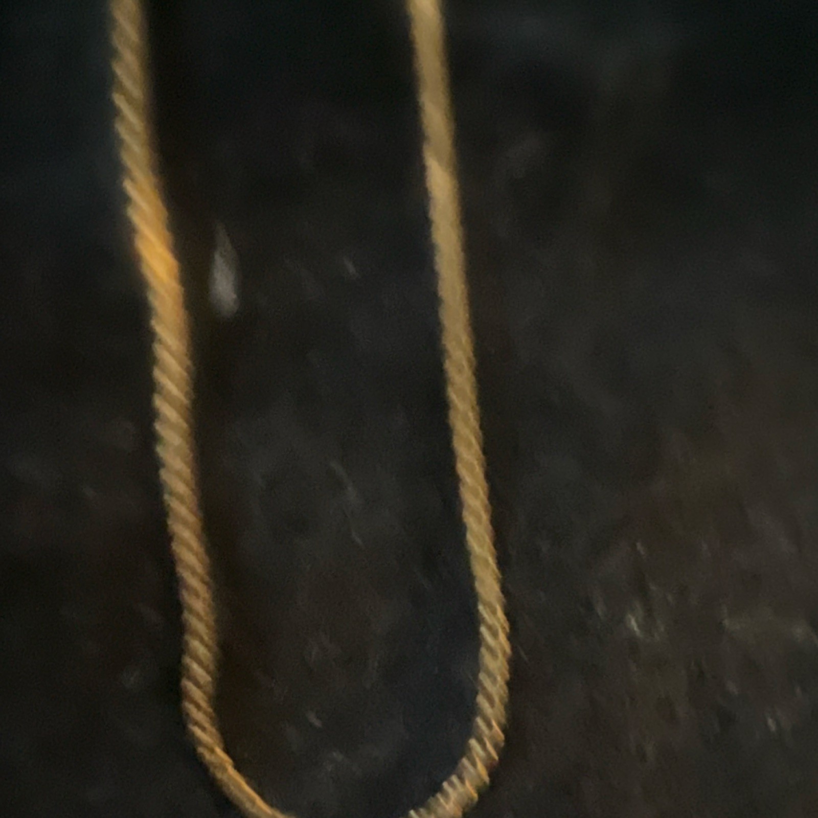 Gold Box Chain Necklace Yellow Gold Metal No Stone Spring Ring Closure