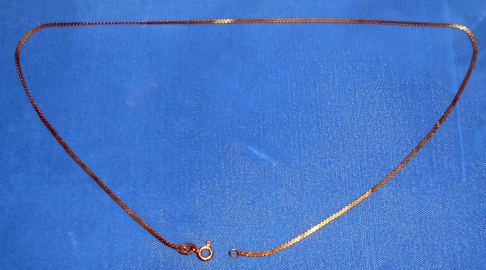 14 K Rose Gold Necklace 15 inch