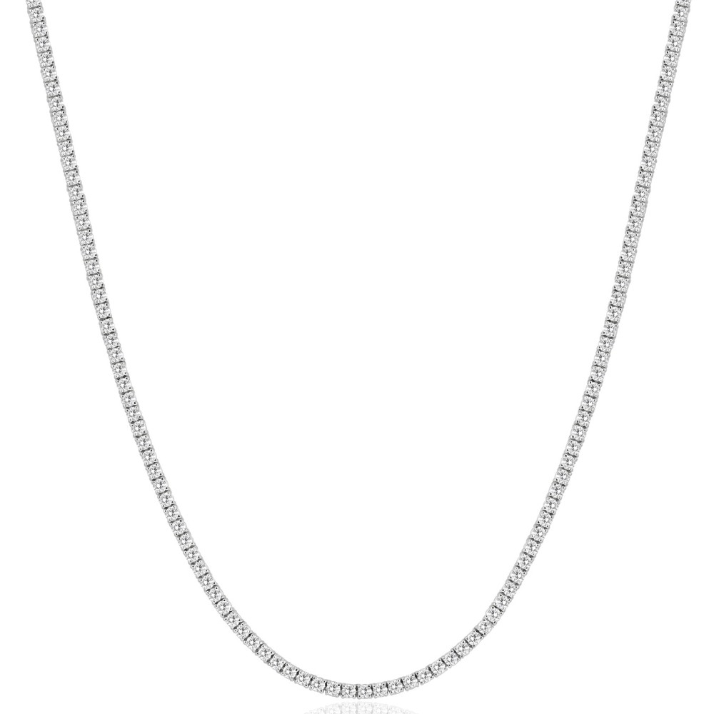 8Ct TW Diamond Tennis Necklace 14k White Gold 16″ Lab Grown