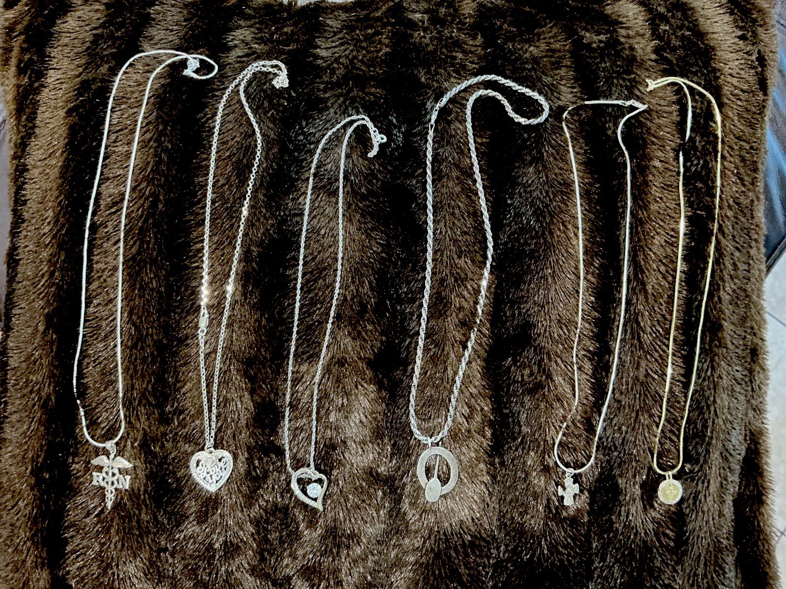 Sterling Silver LOT Marked Necklace & Pendant Sets 46.64 Grams of 925 Silver
