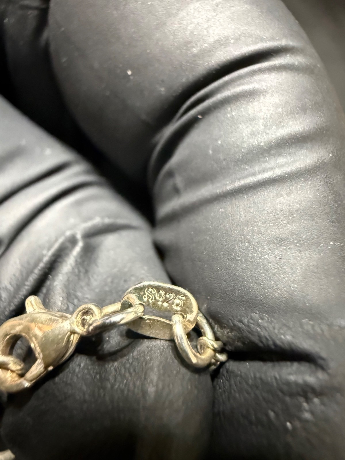 chain necklace solid sterling silver 925 stamped 1.5 mm 18 inch