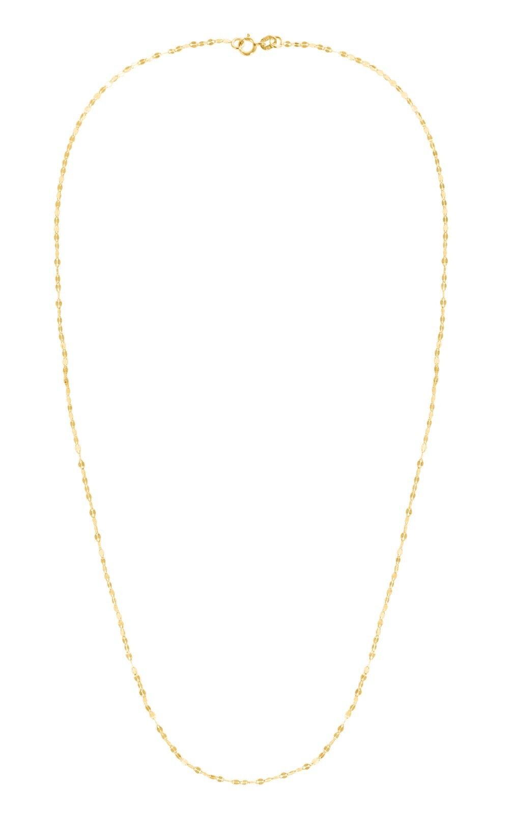 1.4mm Mirror Rolo Chain Necklace Real 14K Yellow Gold