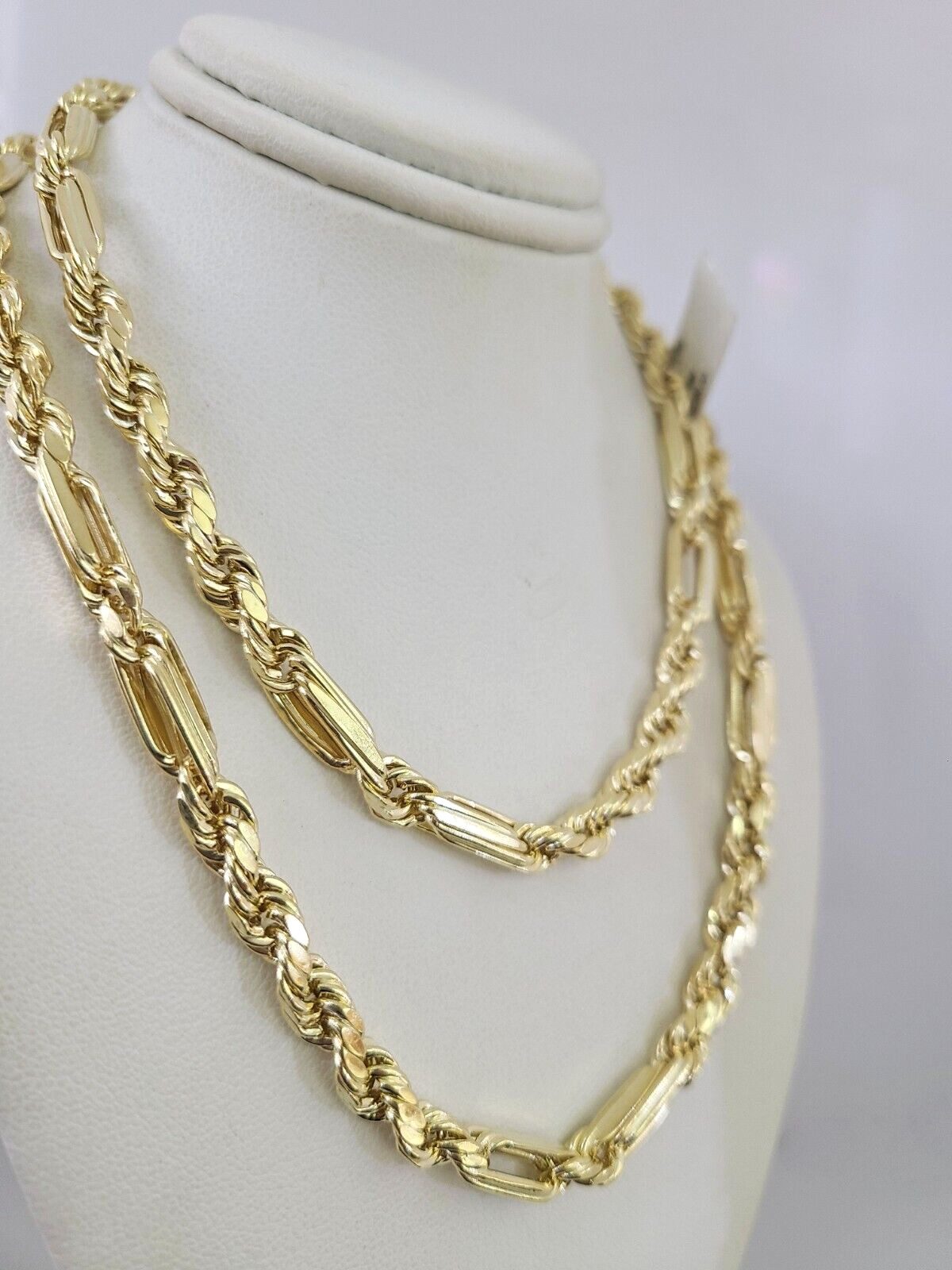 Real 10k Yellow Gold Milano Rope Chain Necklace 18″-30″ Inches 6mm 10kt