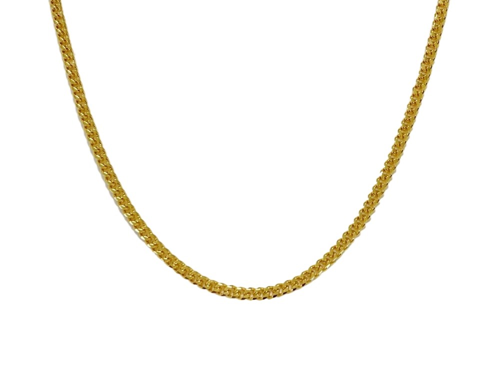 18K Yellow Gold 4mm Solid Curb Miami Cuban Chain Link Mens Womens Necklace 20″