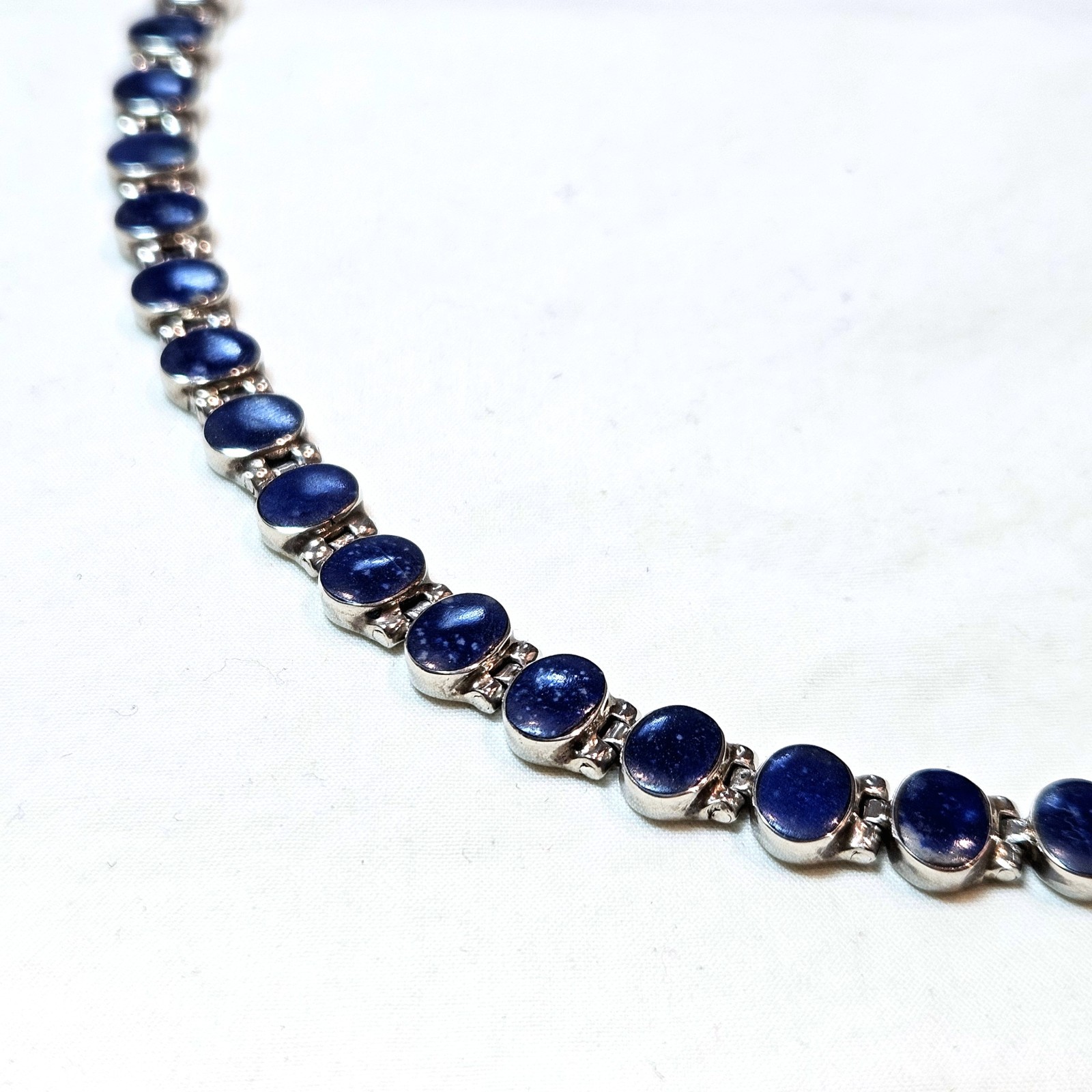Cristina Sagredo 950 Silver & Chilean Lapis Lazuli Necklace & Earring Set