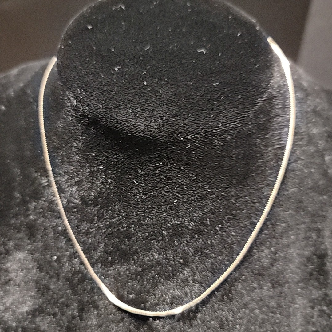 15″ 14KT Yellow Gold Serpentine Chain Link Necklace Italy