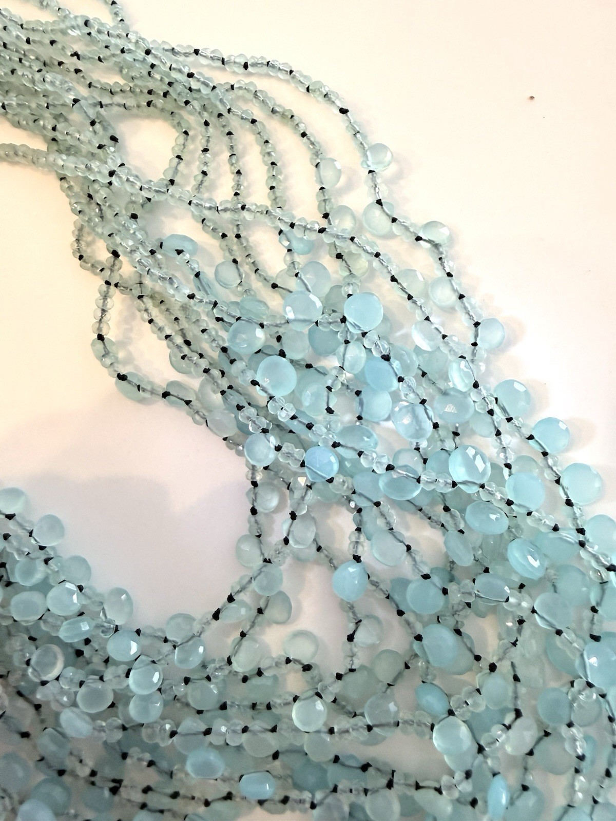 EvaNueva Fine Italian Handcrafted Jewelry Strand Necklace &Bracelet