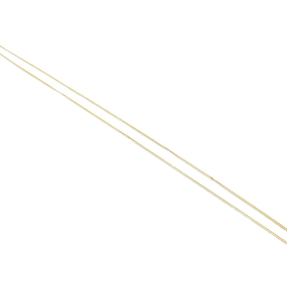 9ct Gold Curb Chain Necklace18inch 0.79mm 45cm Ladies
