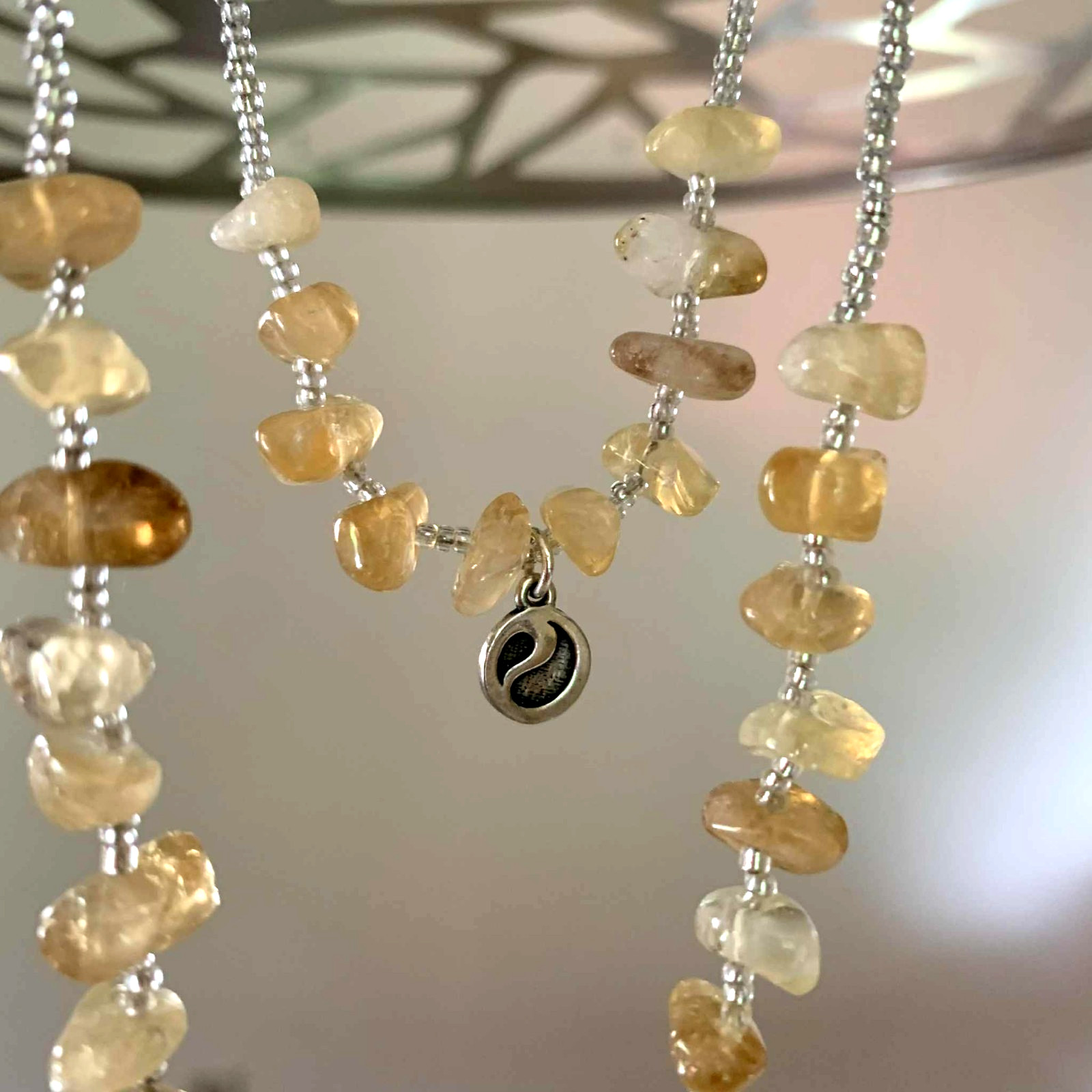 Energy Muse Exquisite “SACRED CITRINE” Necklace 26″ “Light-Happiness-Healing”