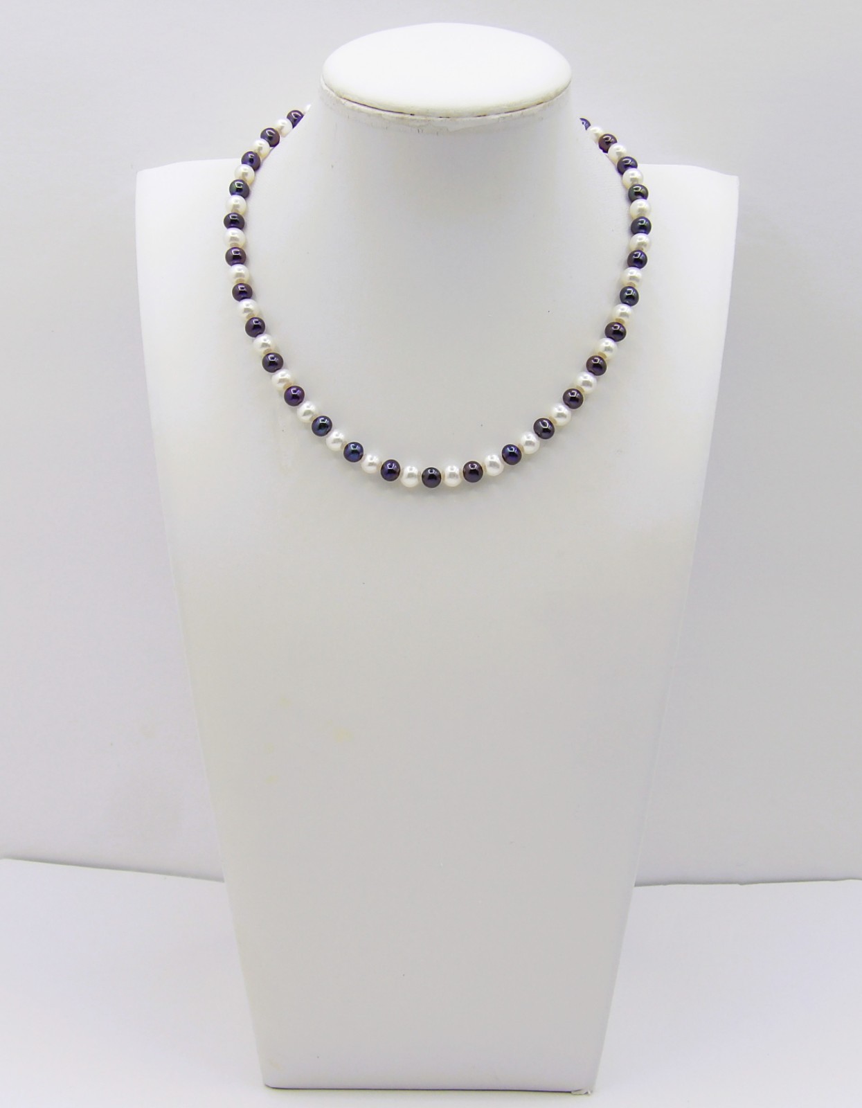 14 inches long Dainty Peacock & White Pearl Necklace for Kids & Teens NK902-B