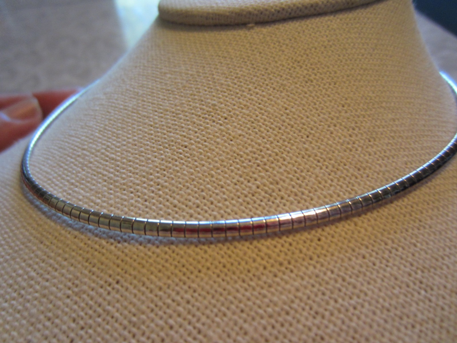 NWOT women’s GORGEOUS 11 grams hallmarked 925 thick choker lobster clasp