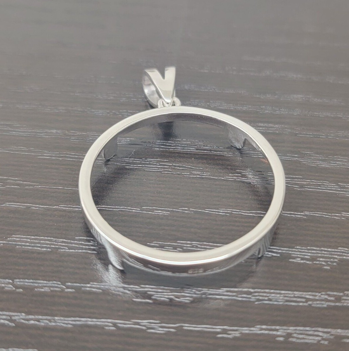 Sterling Silver Bezel Susan B Anthony Sacagawea 27 mm Coin Prong Back Round Edge