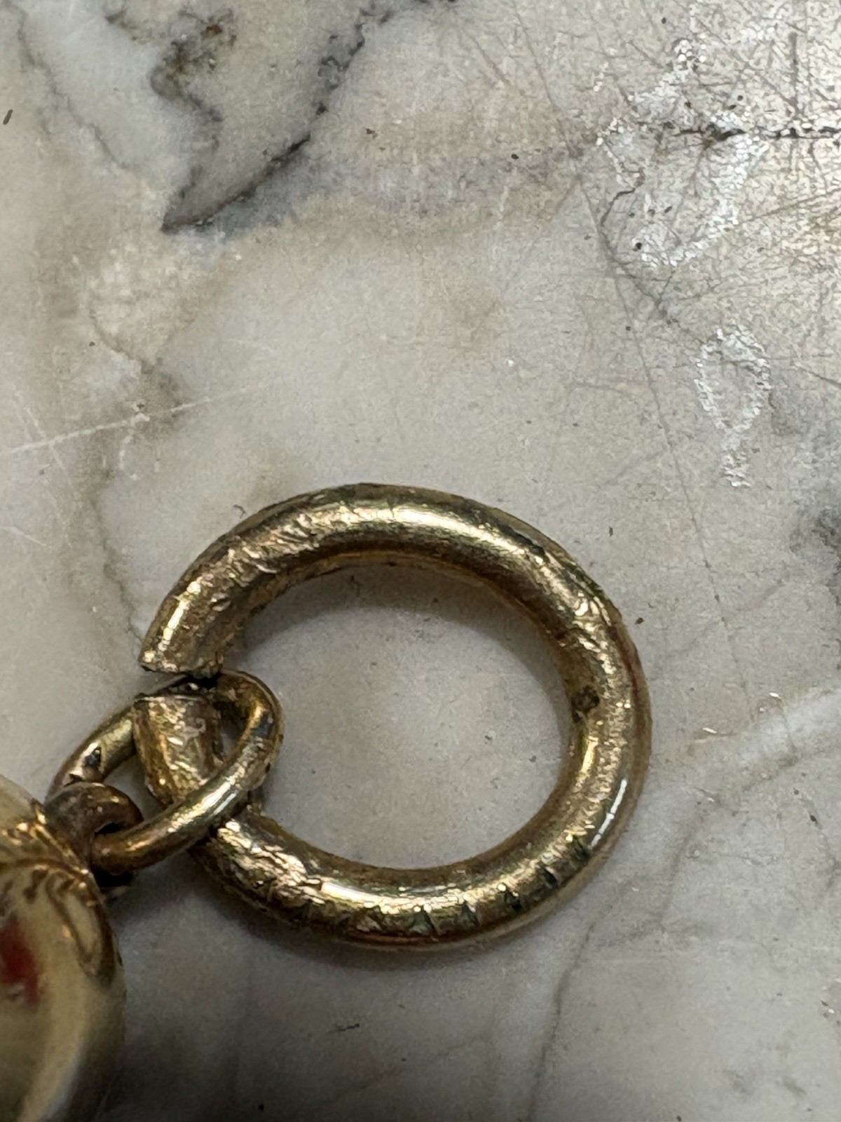 Vintage/Antique 14K Solid Gold 3D Baseball Pendant Charm 2 Grams