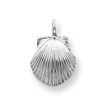 Solid Gold Seashell Charm(Available in Yellow/White Gold)