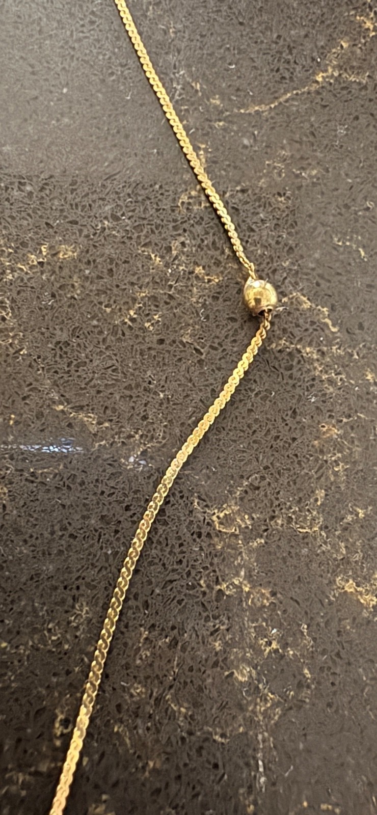 14k Solid Yellow Gold Serpentine Chain Necklace – 16 inch, 2g – Made in Italy