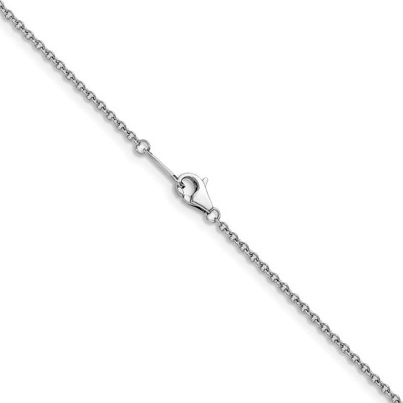 1.45mm Platinum PT950 Round Cable Chain Necklace 16″ 18″ 20″ 24″