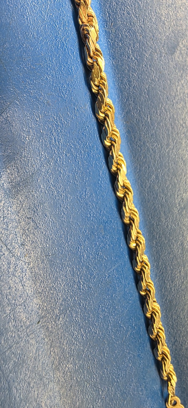 10K Yellow Gold Braided Necklace 5.7 Grams ~19in. In Length