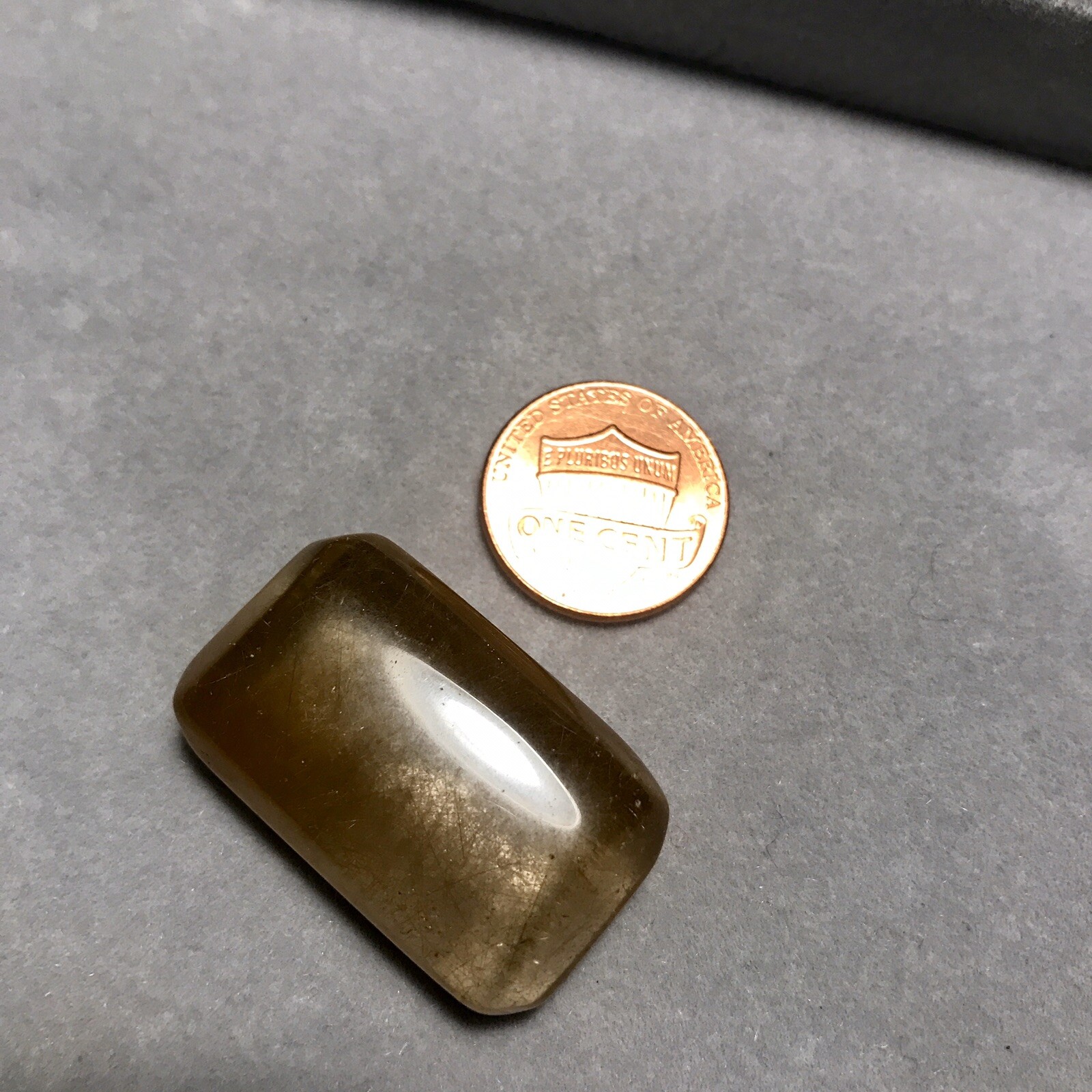 US SELLER Natural cushion Golden Rutilated Quartz Pendant Square Brazil Crystal
