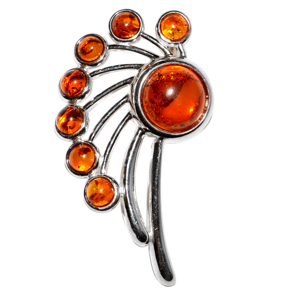 8.7g Authentic Baltic Amber 925 Sterling Silver Pendant Jewelry N-A252