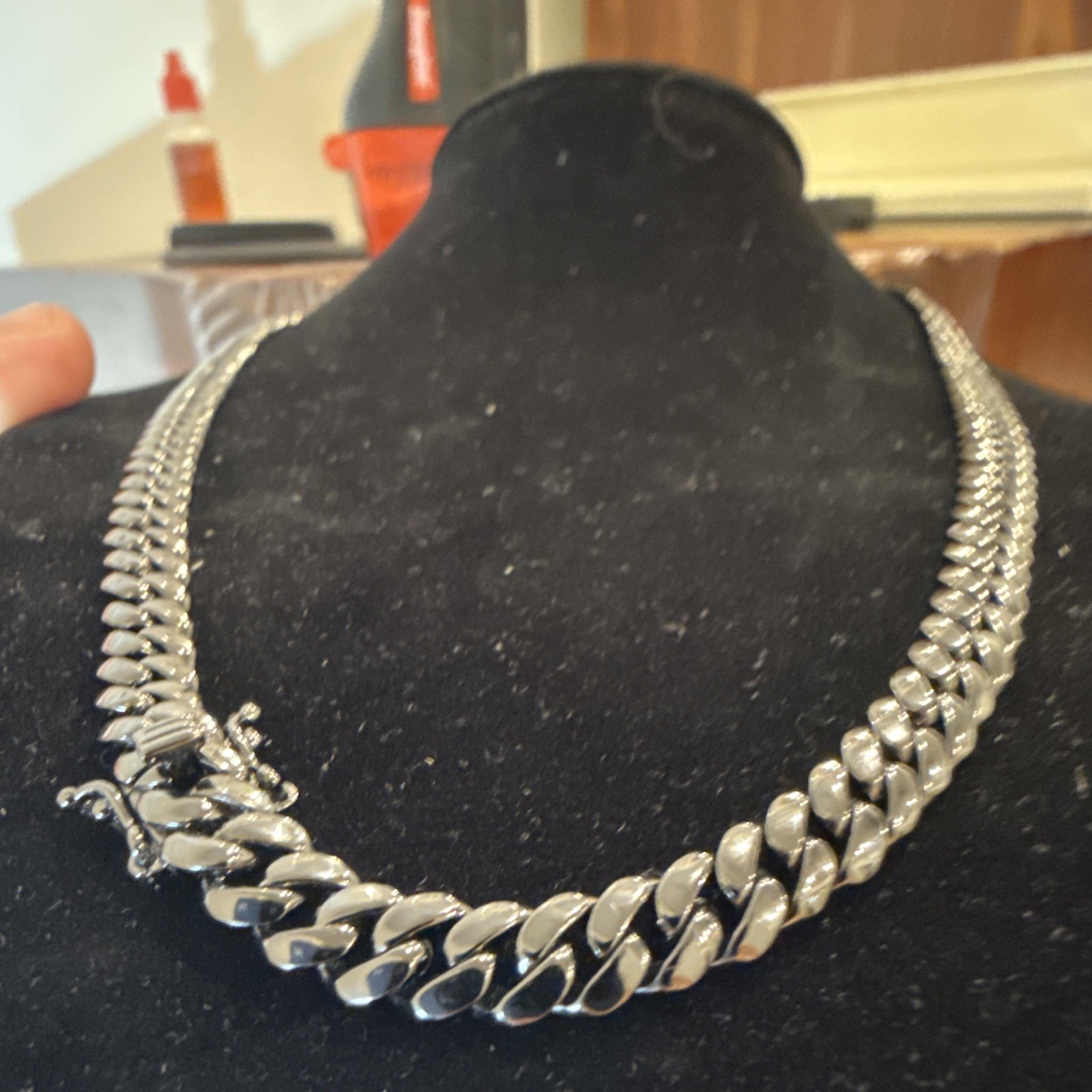 Miami Cuban 6mm 20” (44g) Black Rhodium Platinum Finish over SOLID 925 Silver