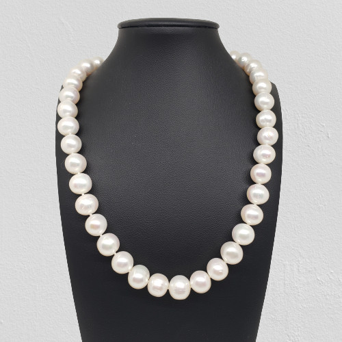 Cultured Pearl Opaque 16″ 10MM Strand Necklace