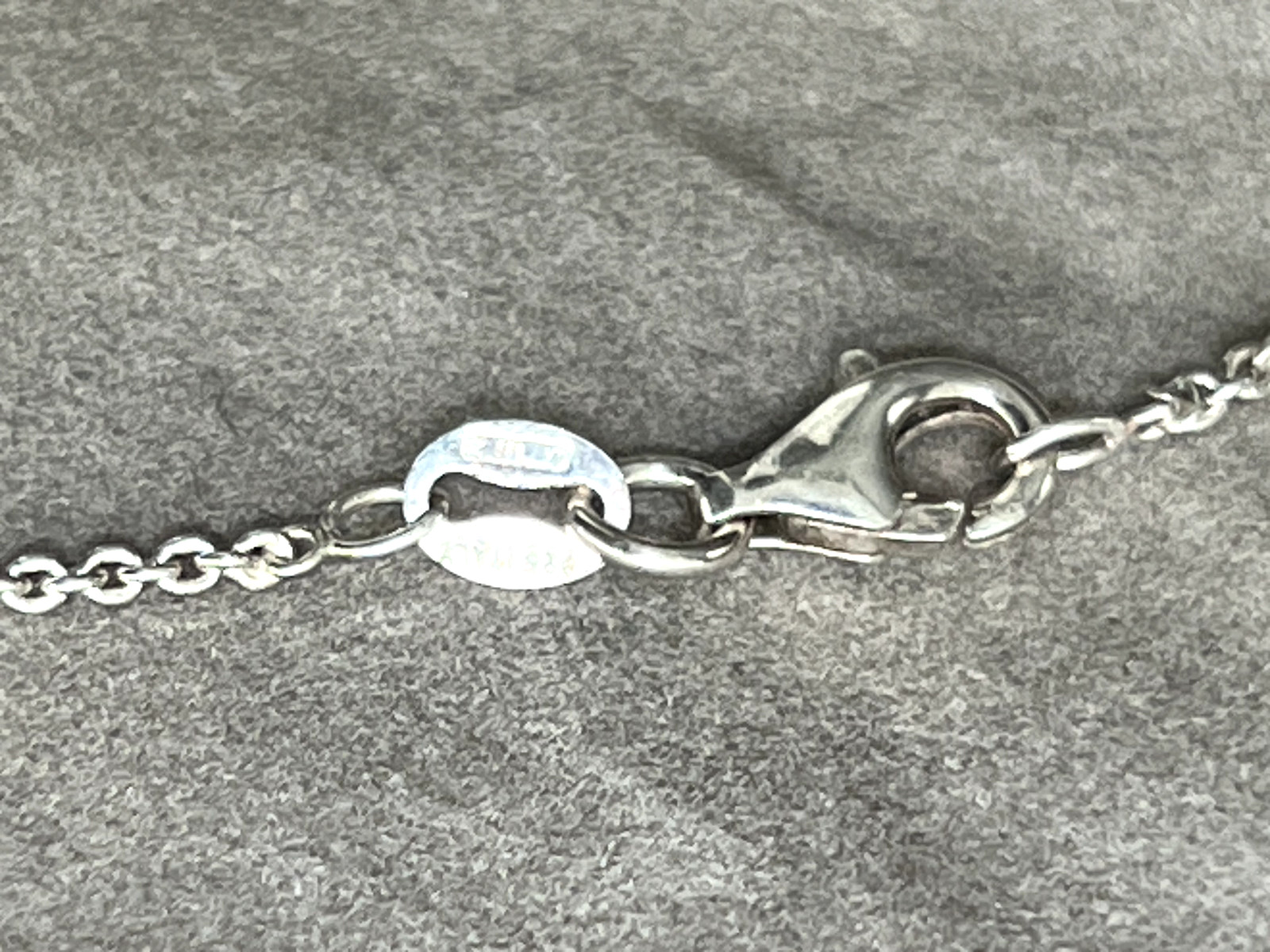 Solid Sterling Silver “925 ITALY” Necklace Abstract Pendant Male/Female/18″ L/6g