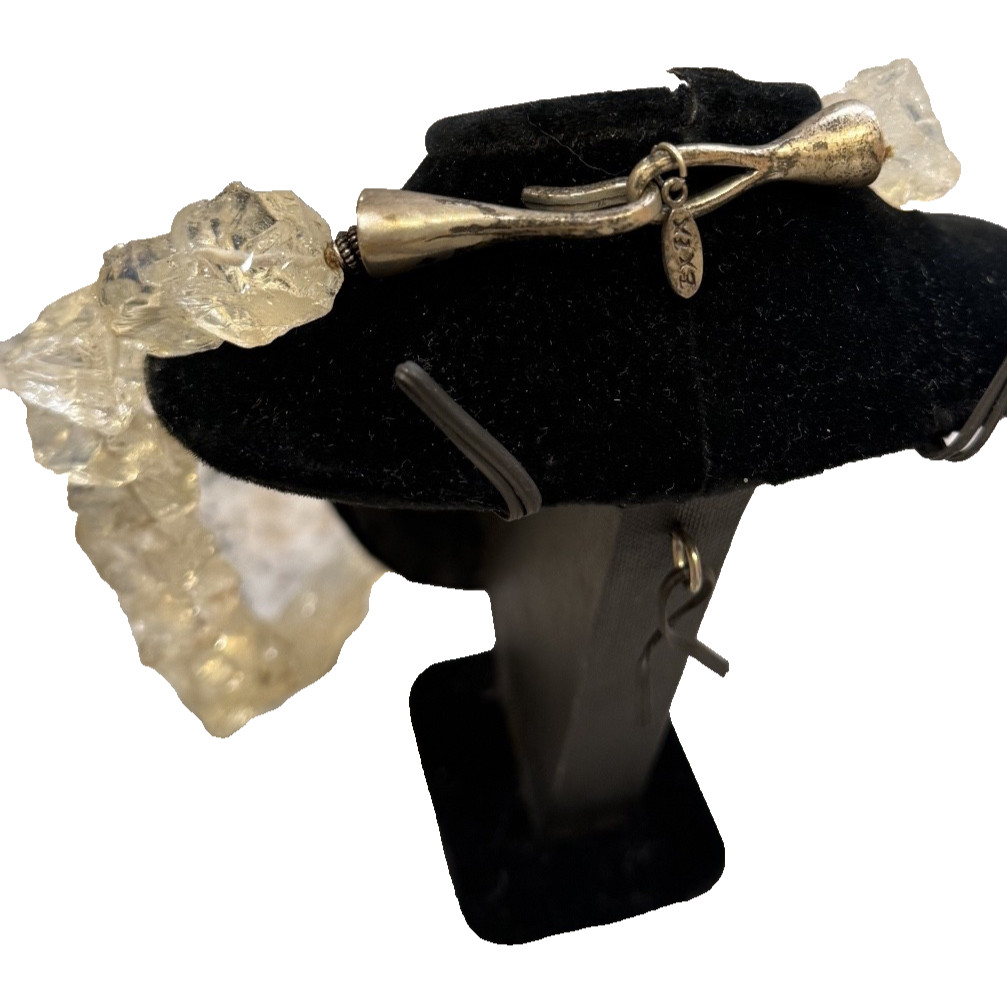 Citrine chunky Necklace – 16″ & Sterling Silver – EXEX Claudia Agudelo