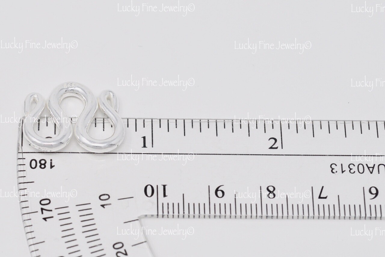 999 FINE silver Handmade M clasp Lock