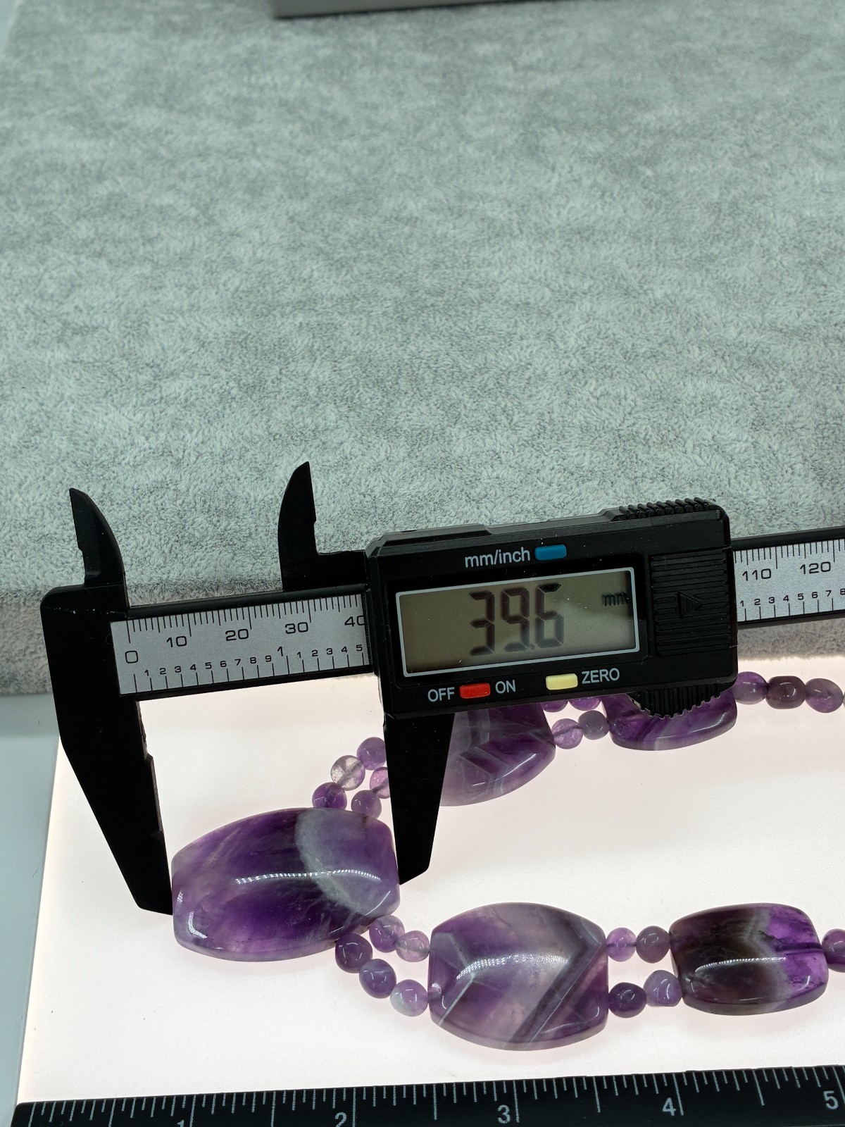 Jay King DTR Cape Amethyst Beaded Station Necklace Sterling Silver HSN Purple