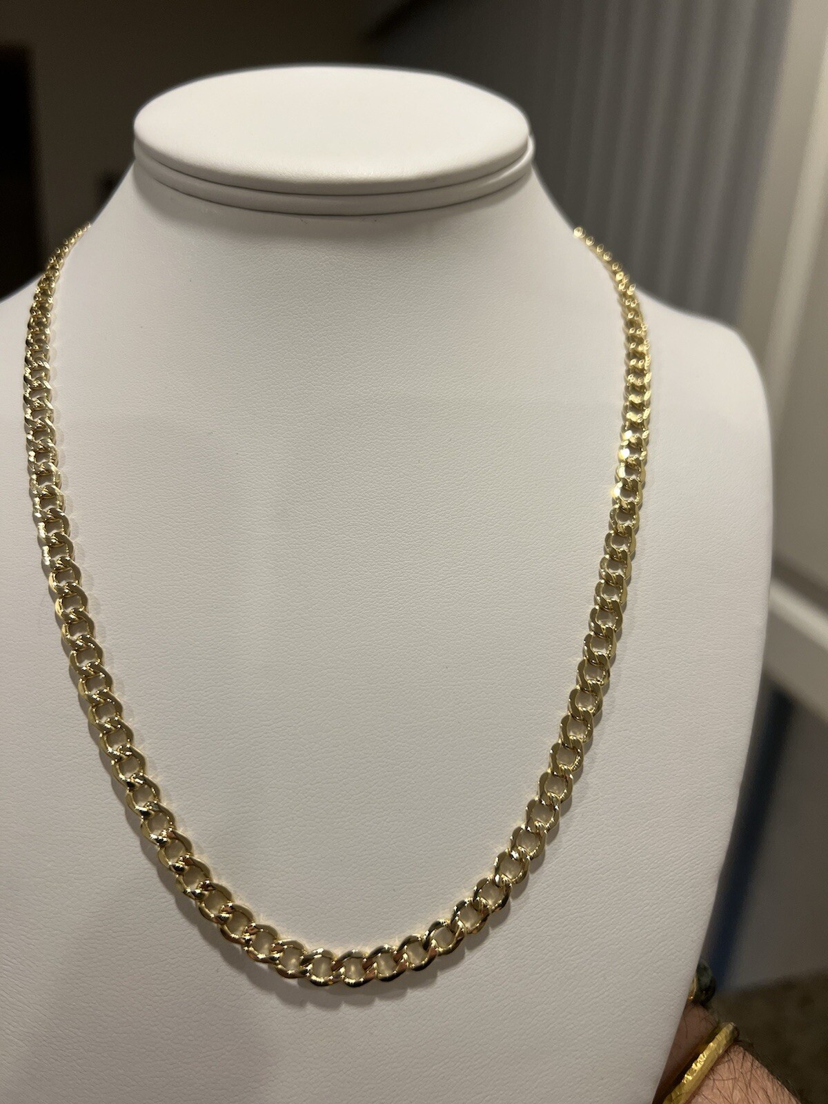 14K Miami Cuban Hollow Curb Link 5.3MM Chain 20″ Gold Necklace BRAND NEW!