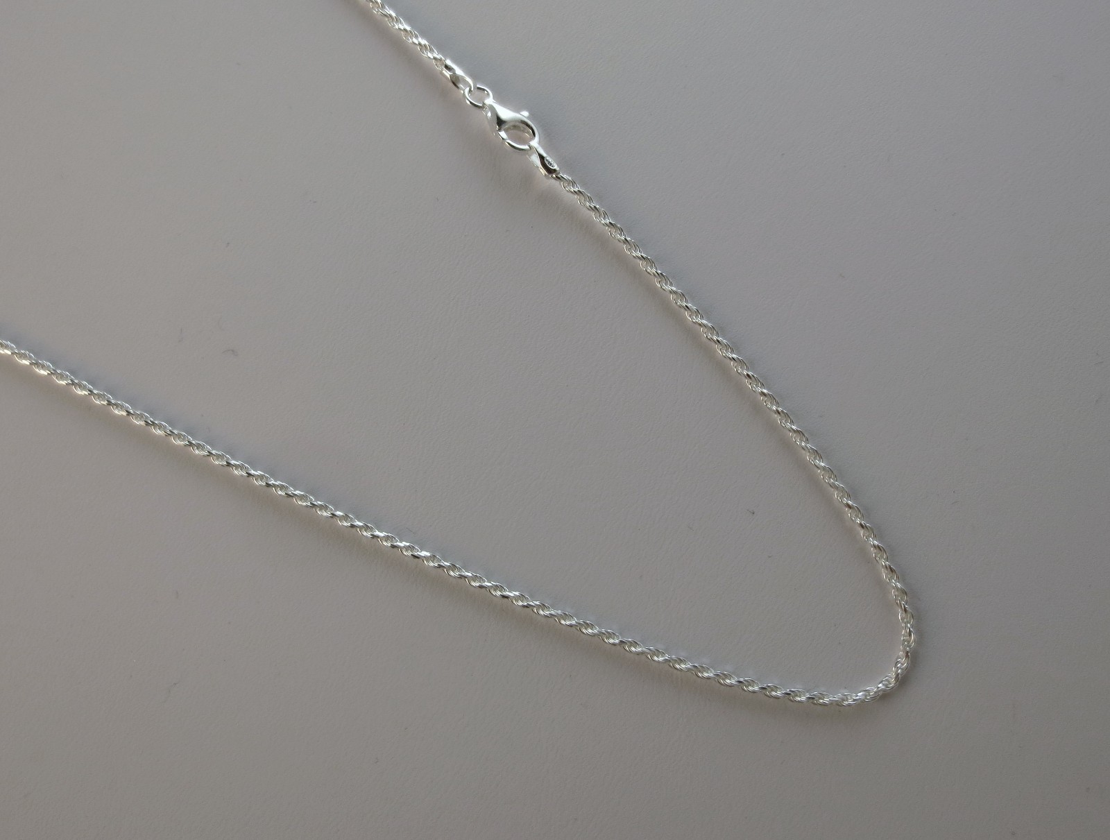 30 inch D/C Rope Chain Pure 925 Sterling Silver (1.5mm up to 9mm) Necklace ITALY