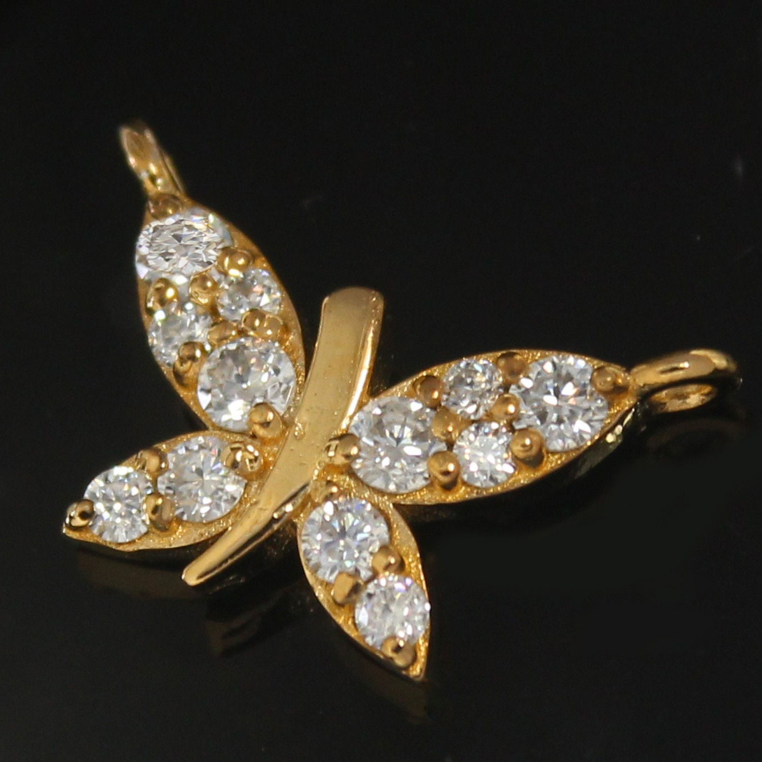 Round Certified Natural Diamond Classic Elegant Proposal Pendant 14K Gold Over