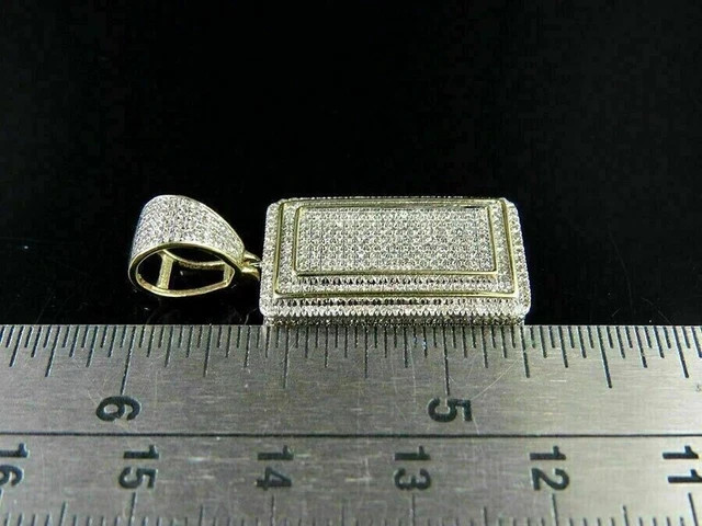 2ct Round Cut Lab Created Diamond Pendant 18in Free Chain 14K Yellow Gold Over