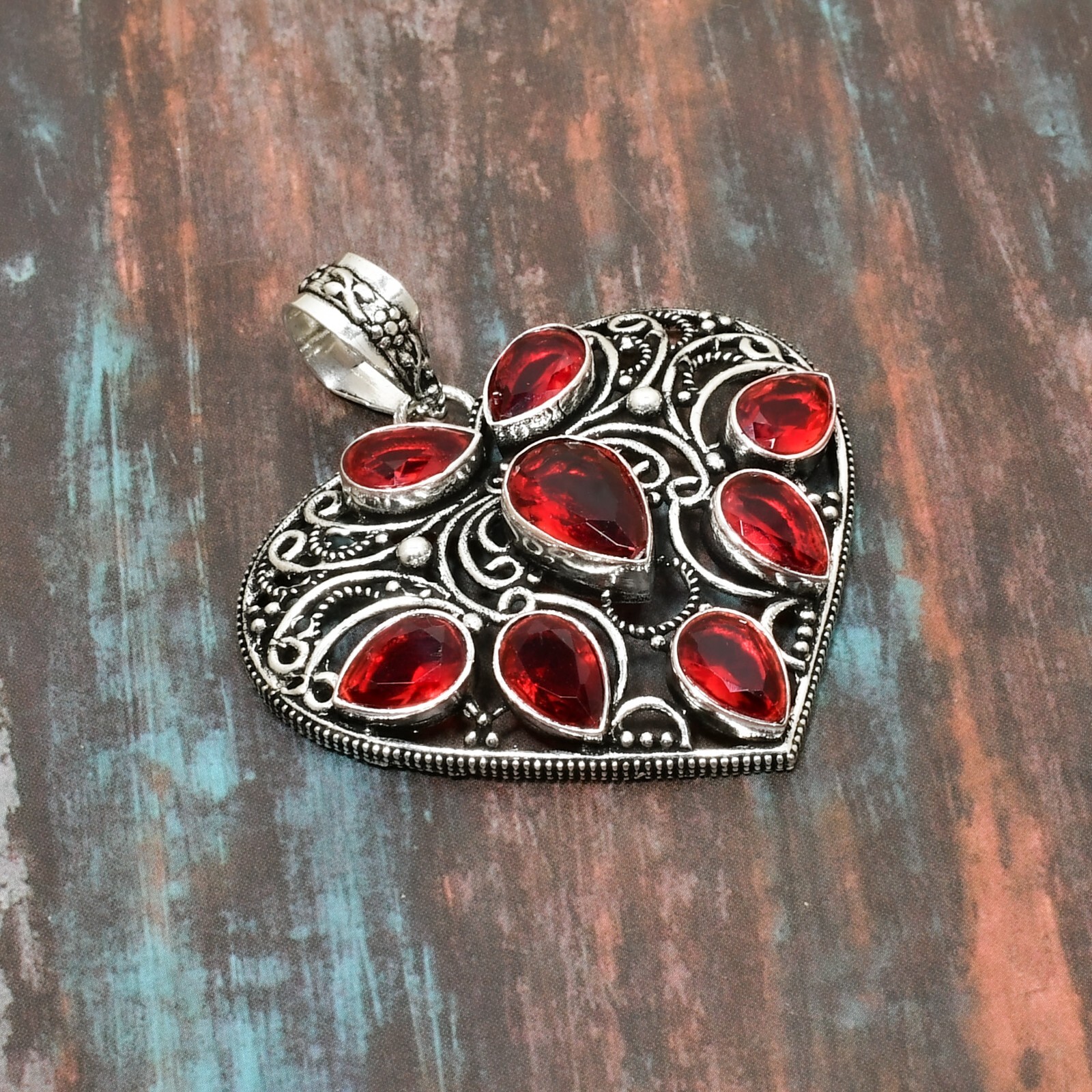 Mozambique Garnet Gemstone Handmade Pendant Jewelry 1.89″