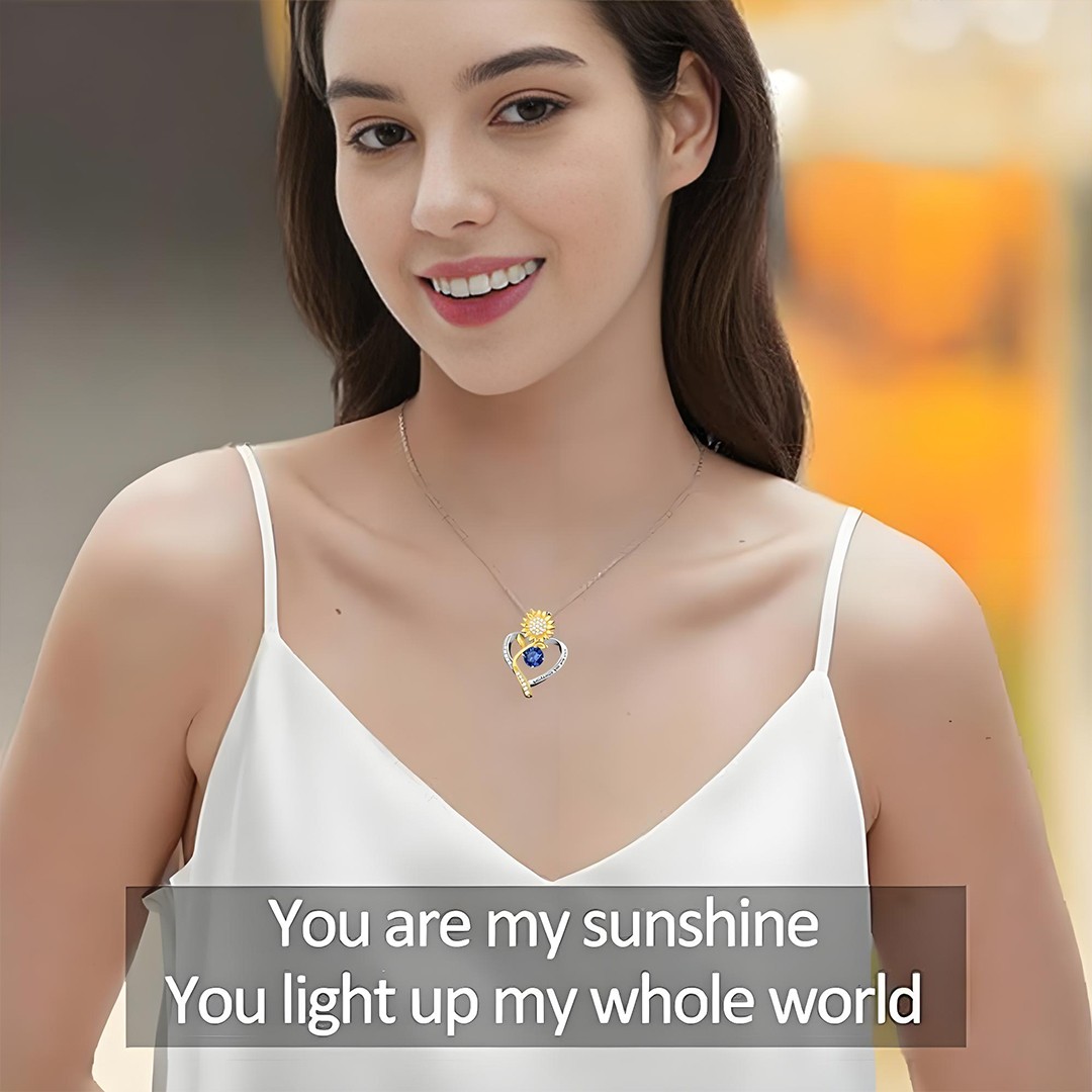 18K Gold Plated Sunflower Necklace: The Perfect Anniversary & Birthday Gift